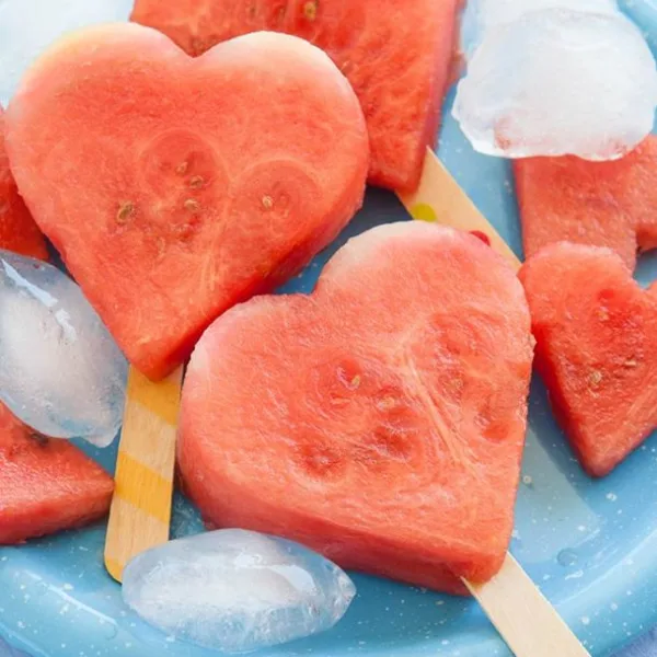 Watermelon Heart Pops